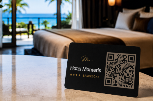 Ejemplo tarjeta hotel MOMERIS